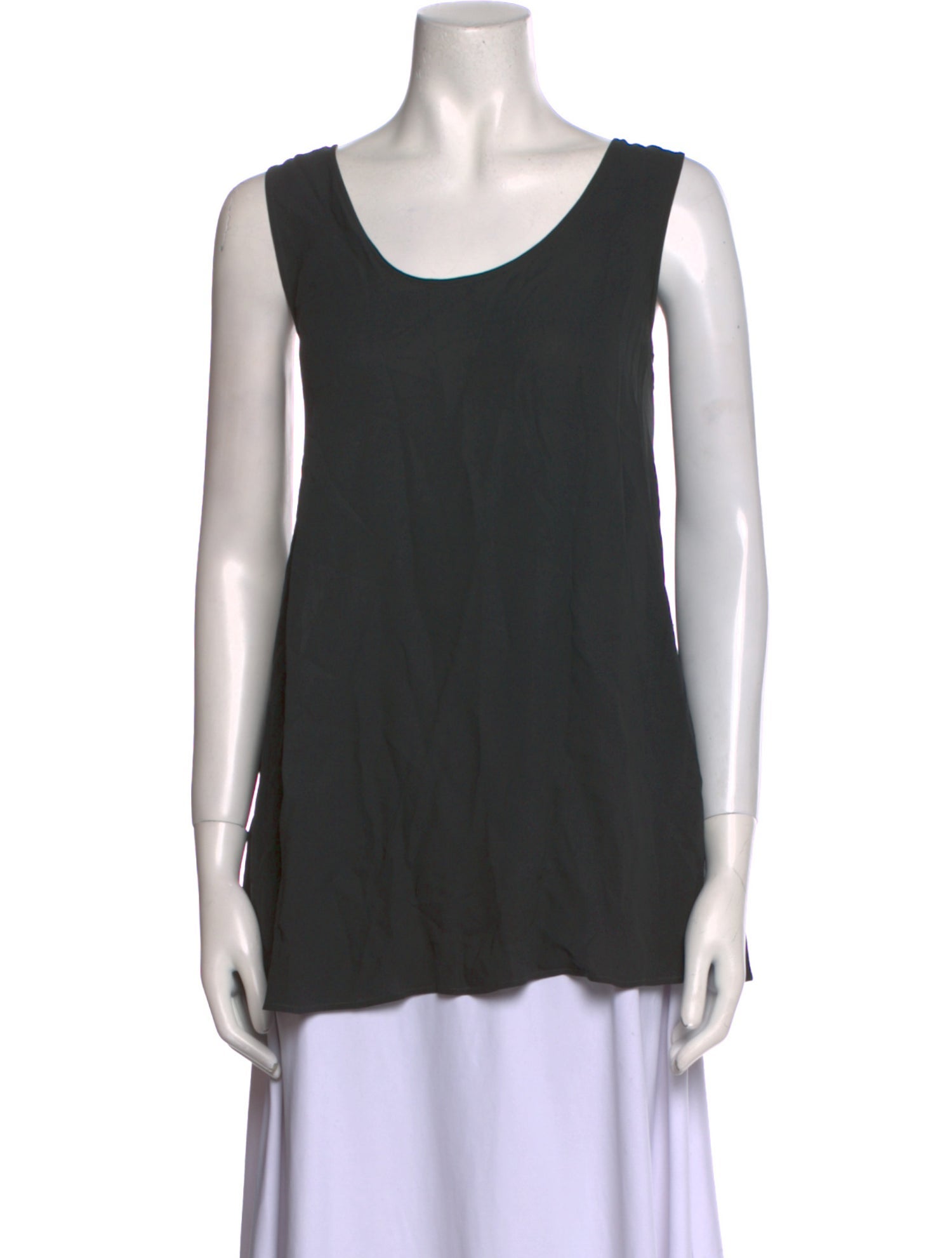 Giorgio Armani Silk Scoop Neck Top