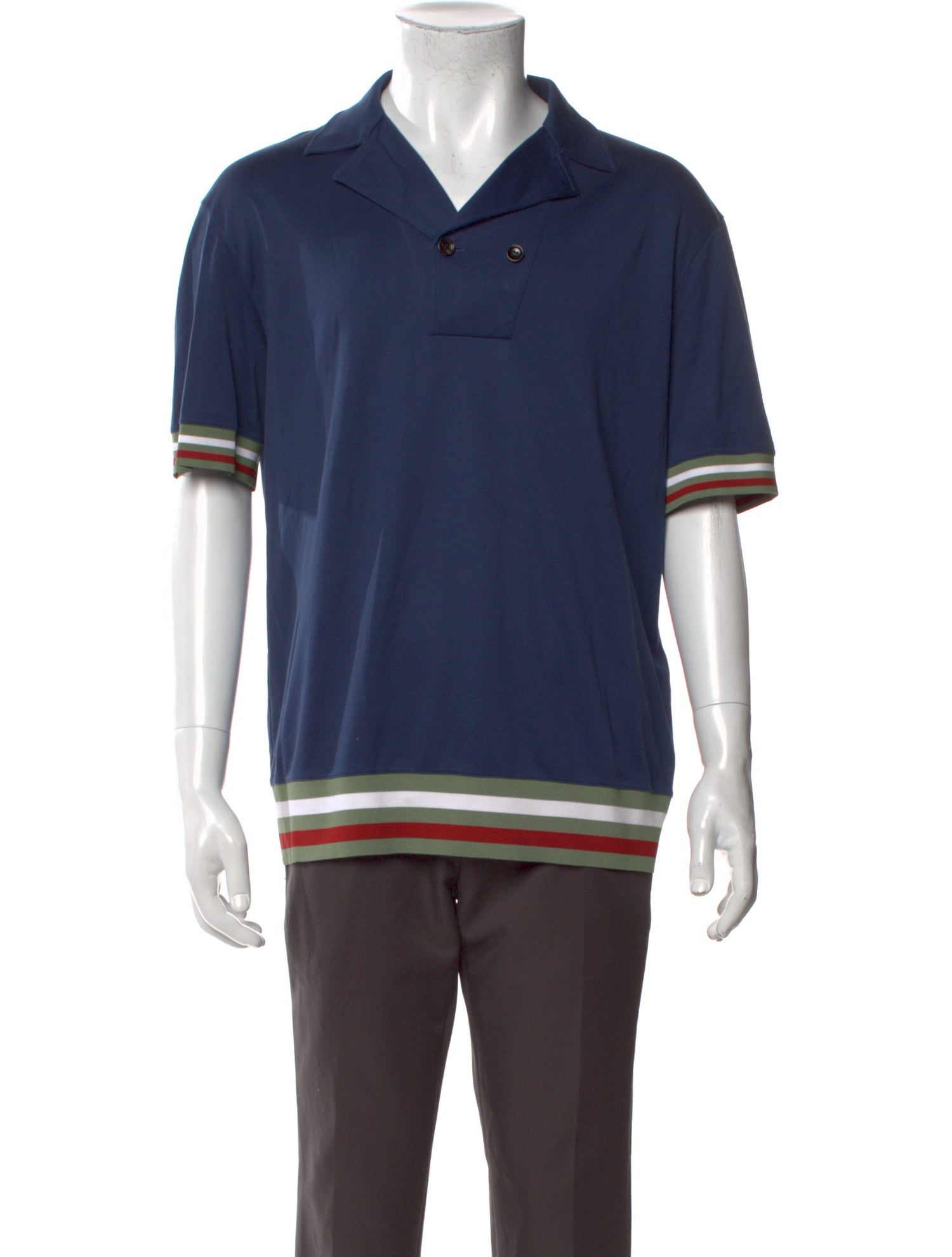 Giorgio Armani Collar Short Sleeve Polo Shirt