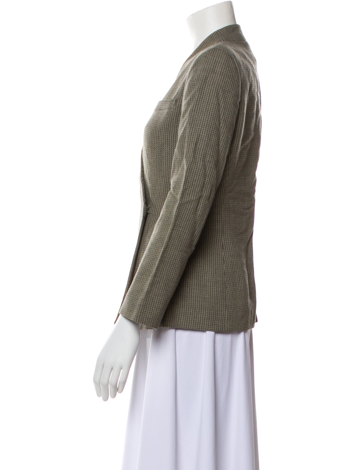 Giorgio Armani Wool Striped Evening Jacket