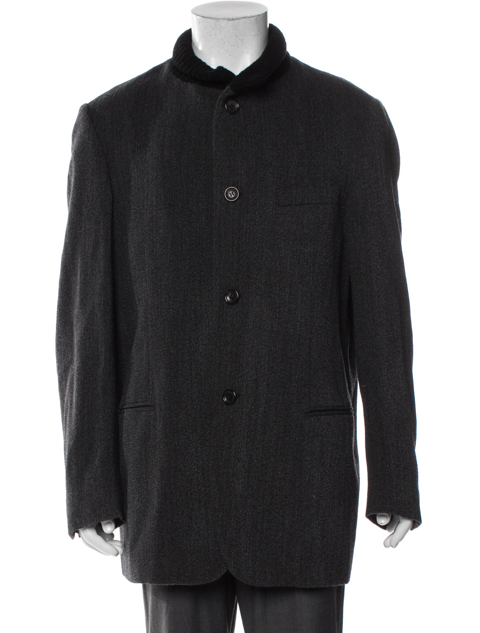 Giorgio Armani Virgin Wool Overcoat