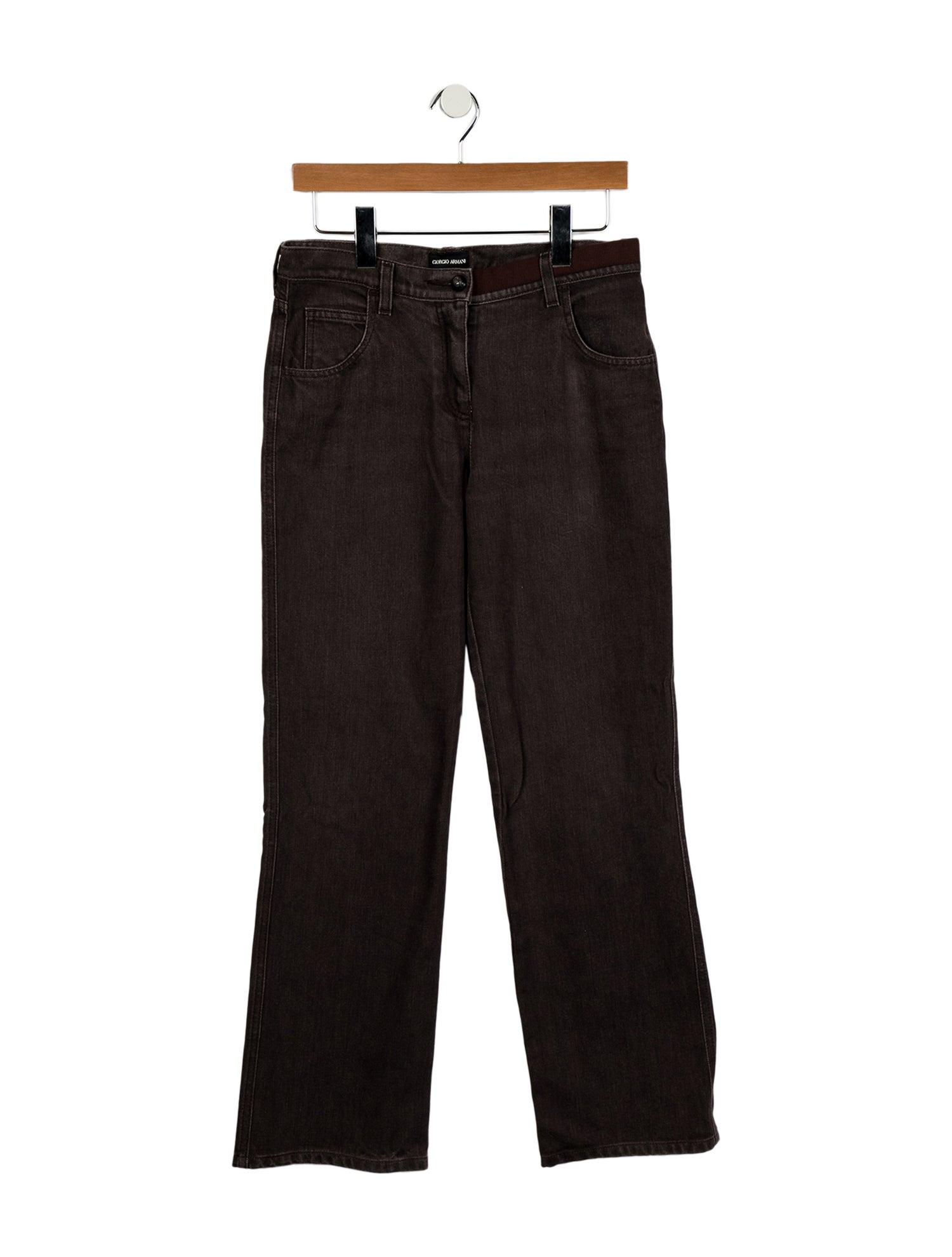 Giorgio Armani Mid-Rise Wide Leg Jeans