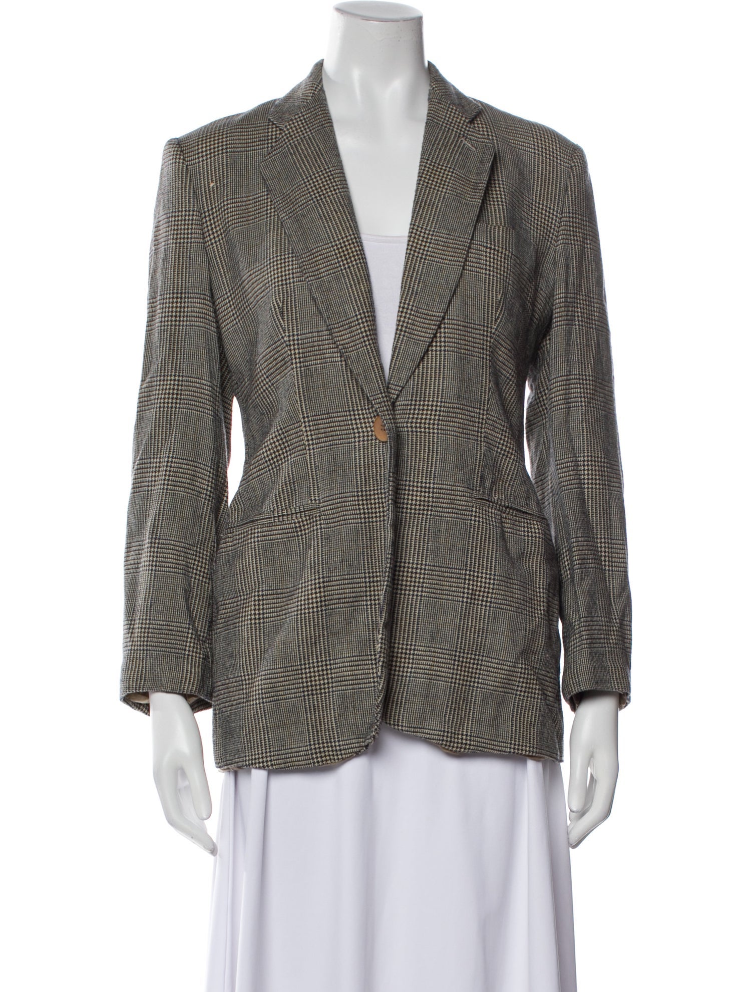 Giorgio Armani Houndstooth Print Blazer
