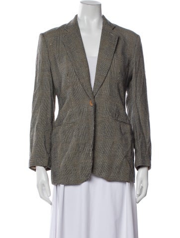 Giorgio Armani Jackets Houndstooth Print Blazer M