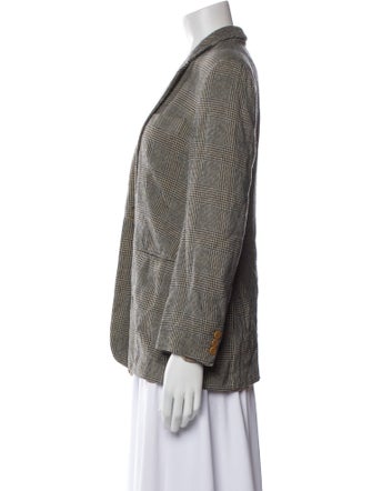 Giorgio Armani Houndstooth Print Blazer