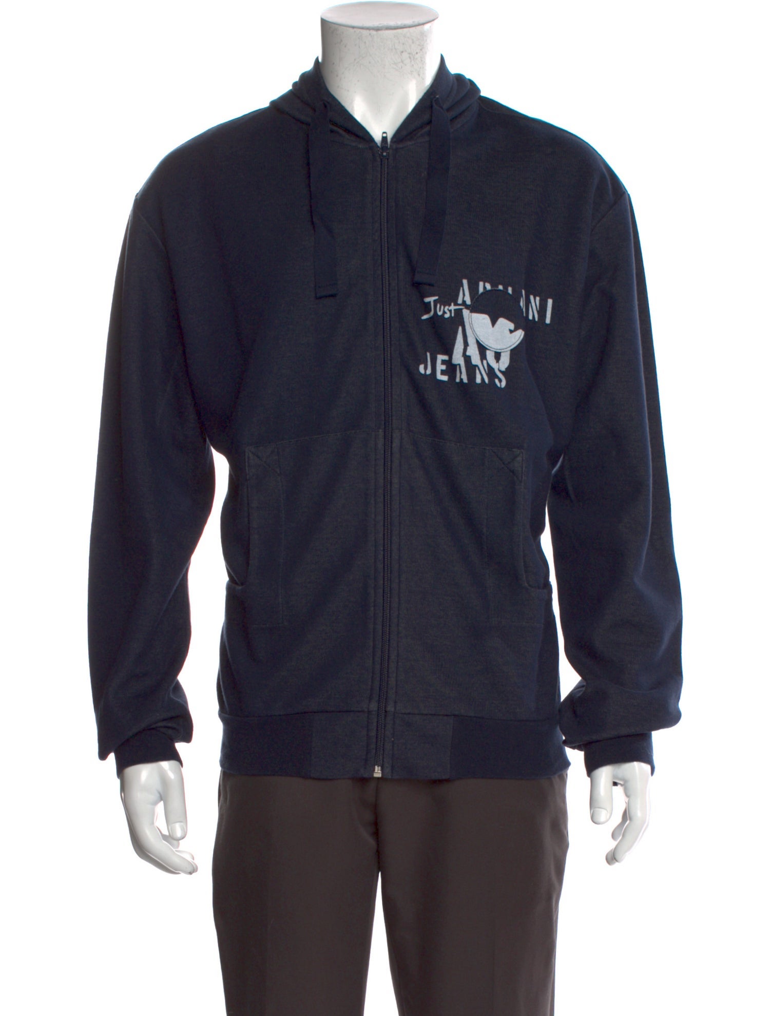 Giorgio Armani Graphic Print Crew Neck Hoodie