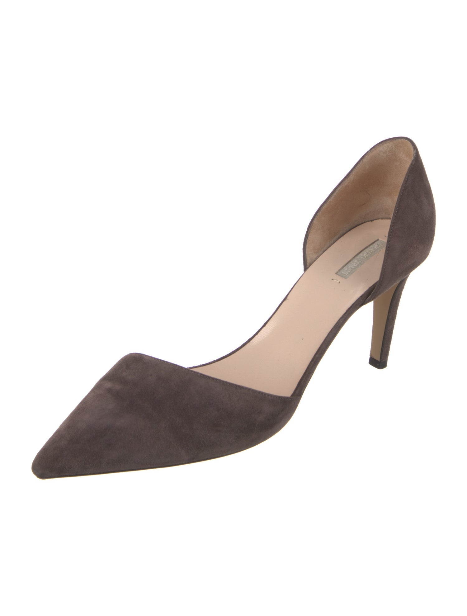 Giorgio Armani Suede D'Orsay Pumps