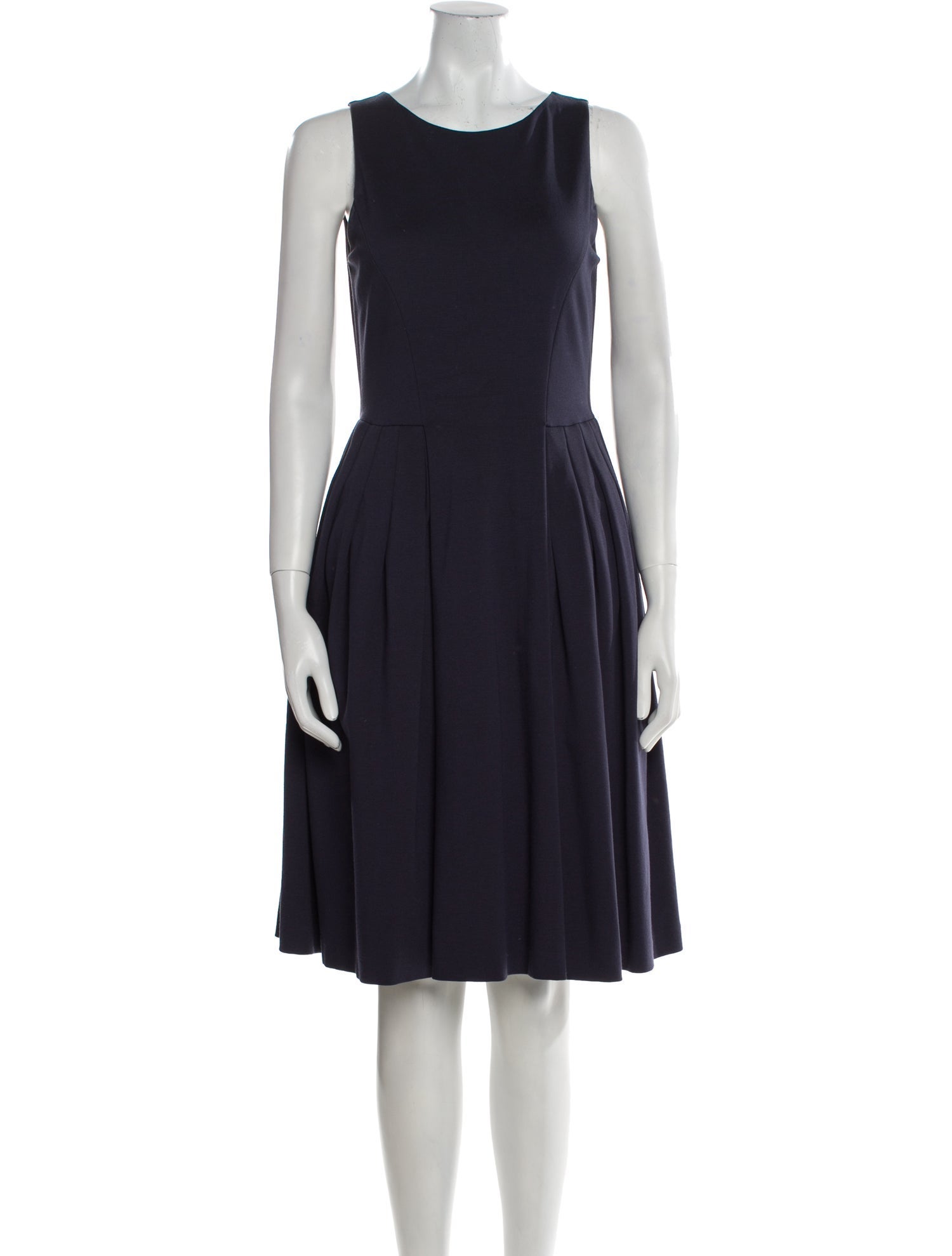 Giorgio Armani Scoop Neck Knee-Length Dress