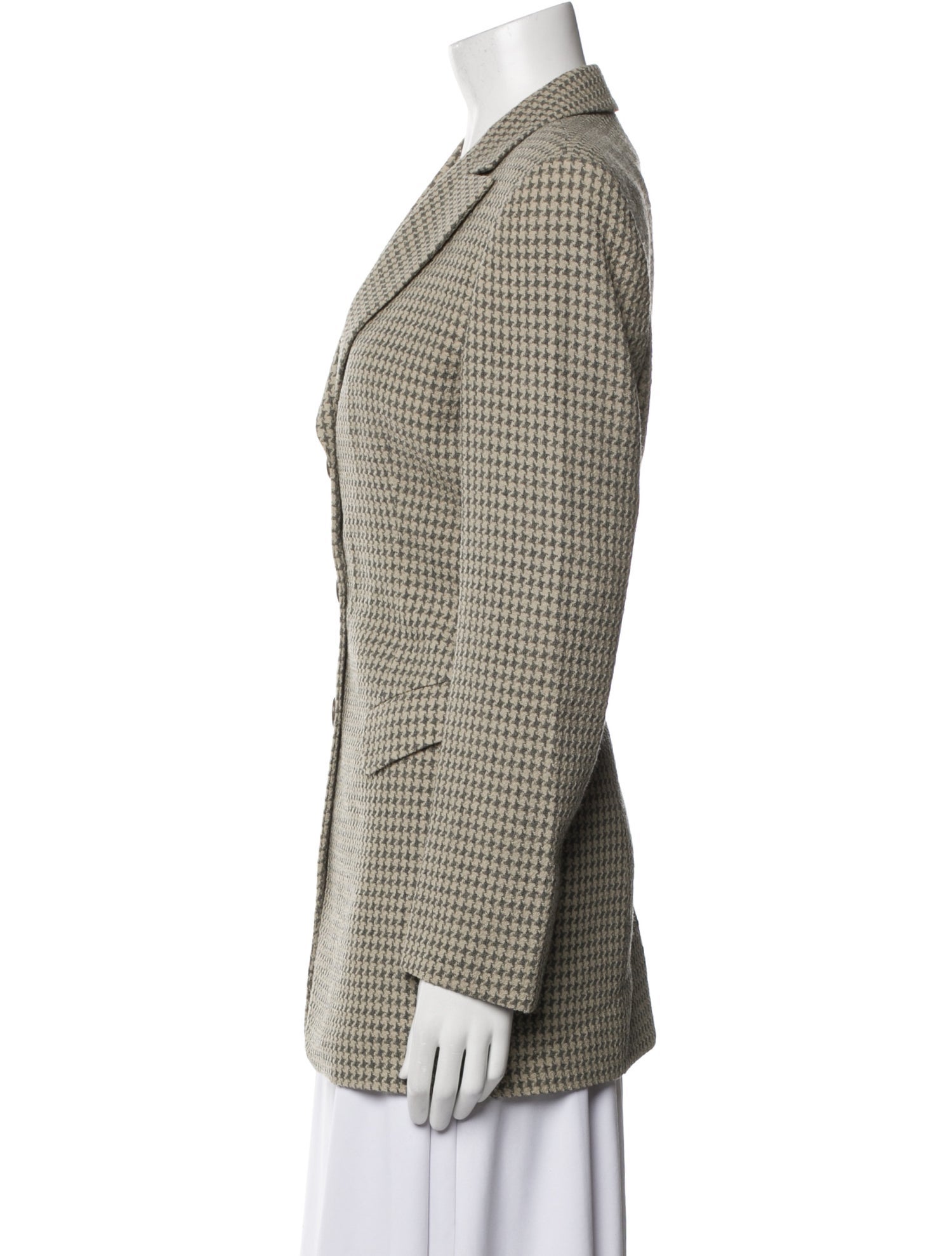 Giorgio Armani Wool Printed Peacoat