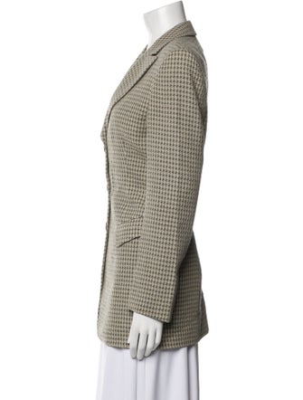 Giorgio Armani Wool Printed Peacoat