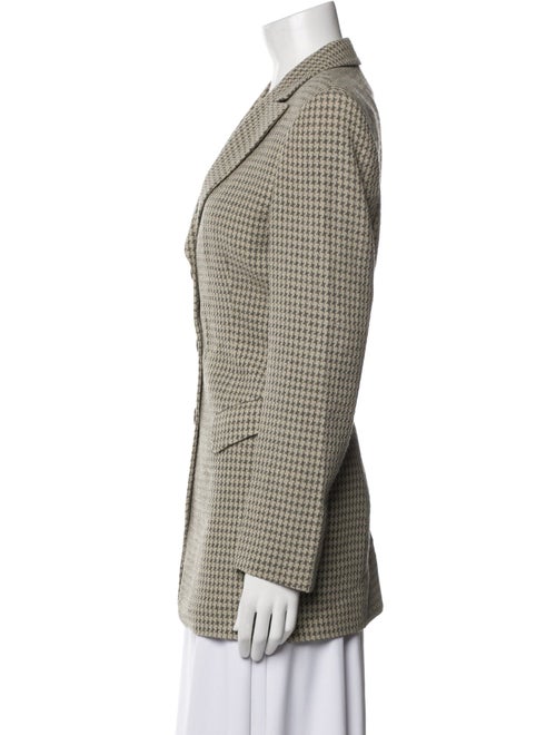 Giorgio Armani Wool Printed Peacoat