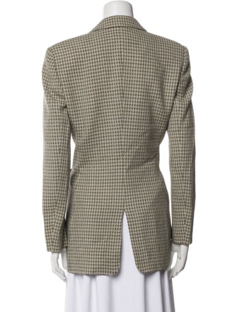 Giorgio Armani Wool Printed Peacoat