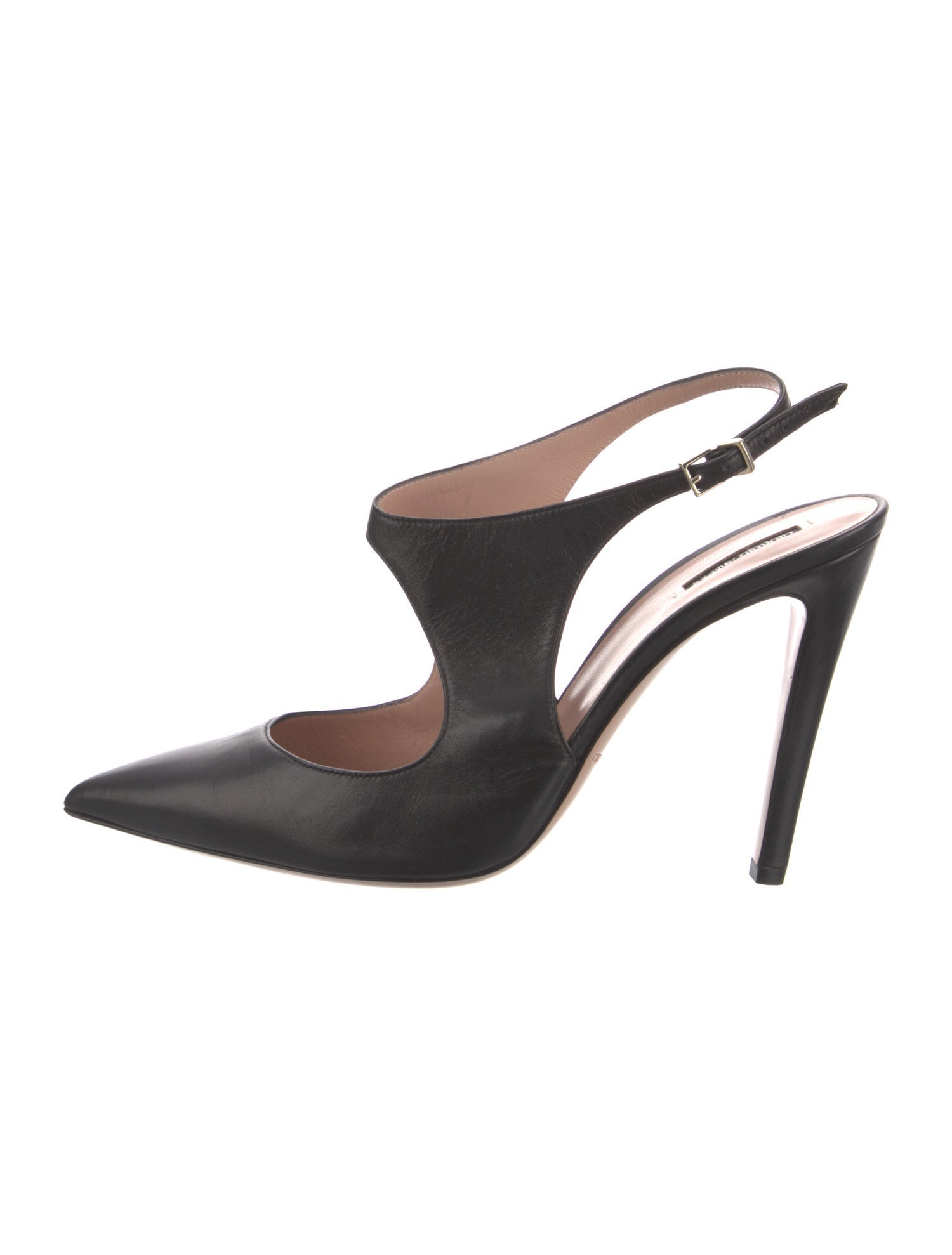 Giorgio Armani Leather Slingback Pumps