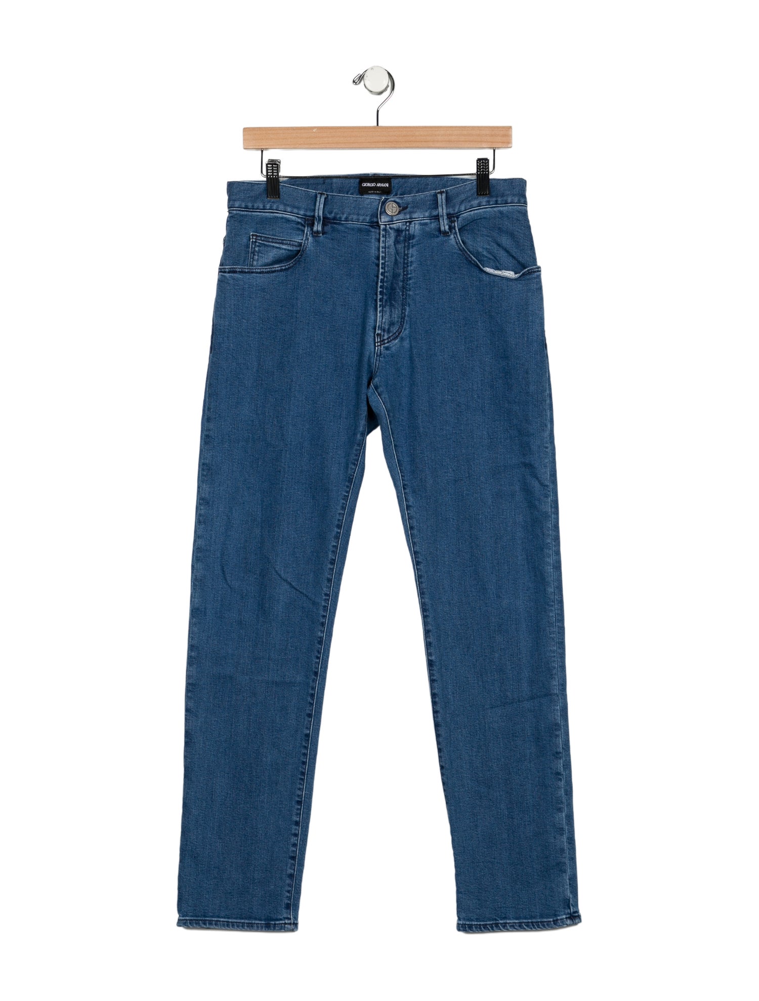 Giorgio Armani Mid-Rise Straight Leg Jeans