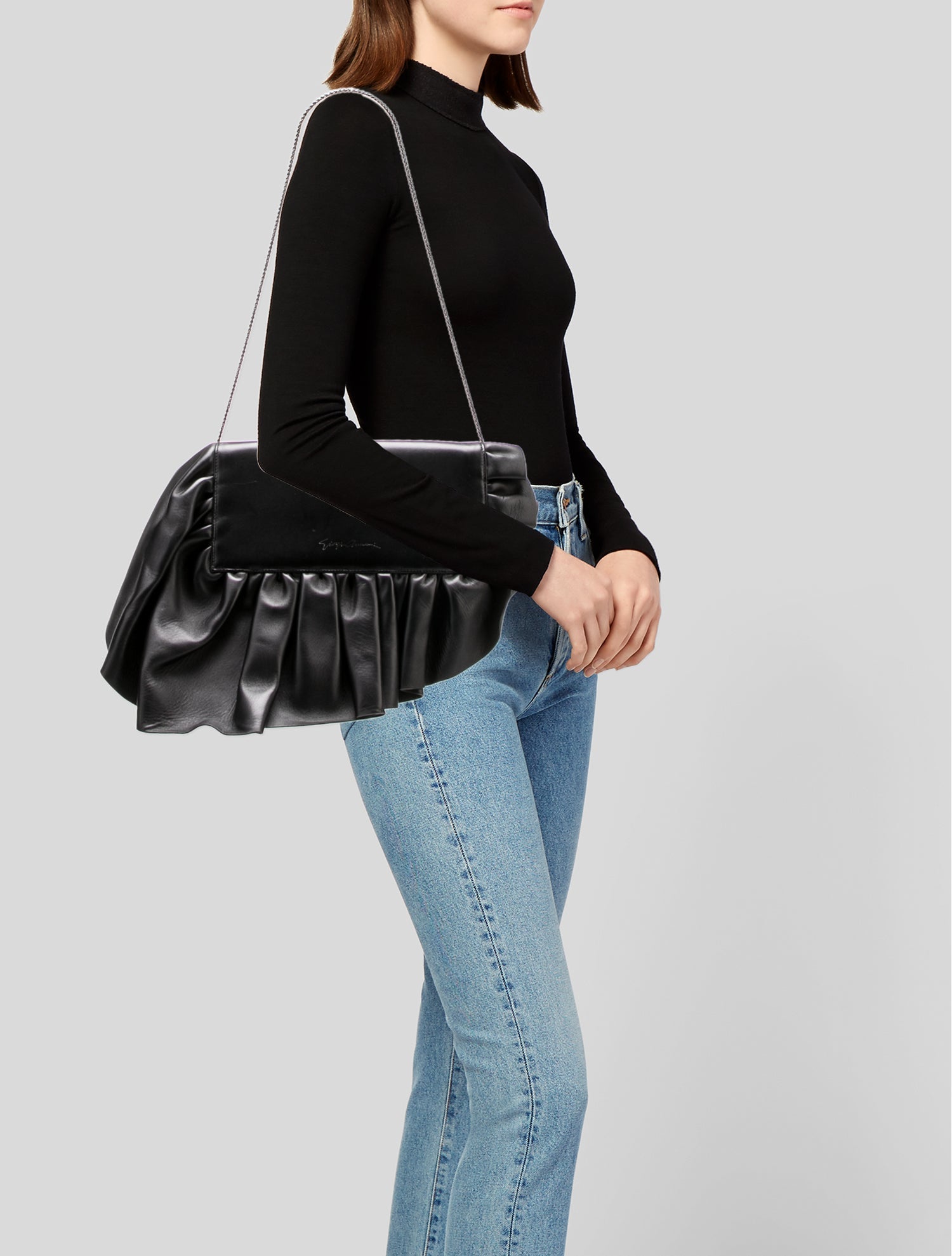 Giorgio Armani Leather Shoulder Bag