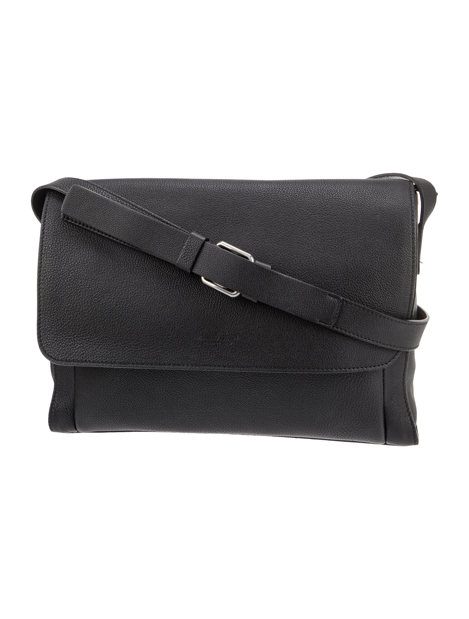Giorgio Armani Leather Messenger Bag