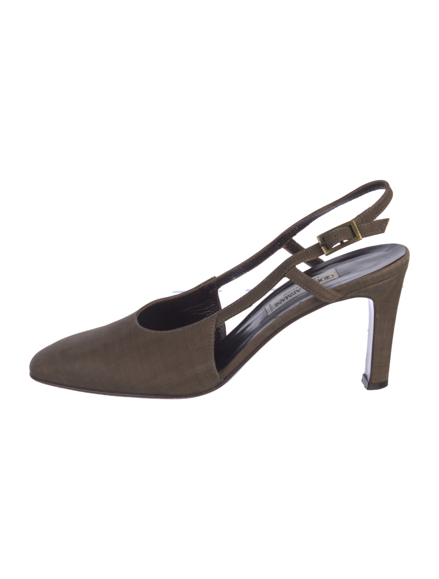 Giorgio Armani Suede Slingback Pumps