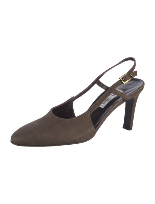 Giorgio Armani Suede Slingback Pumps