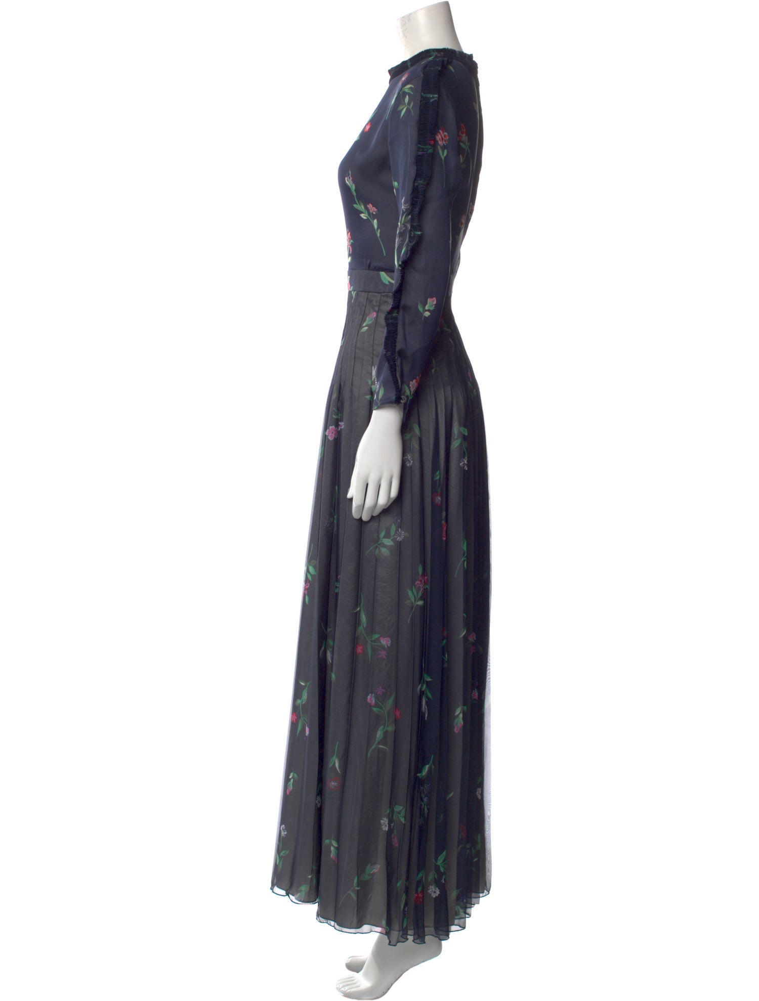 Giorgio Armani Floral Print Long Dress