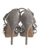 Giorgio Armani Suede T-Strap Sandals