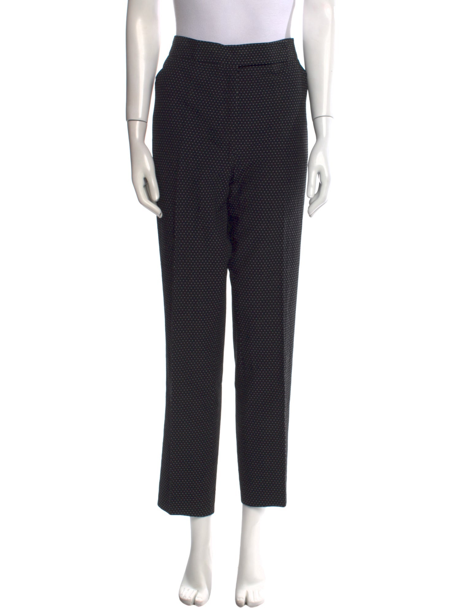 Giorgio Armani Polka Dot Print Straight Leg Pants