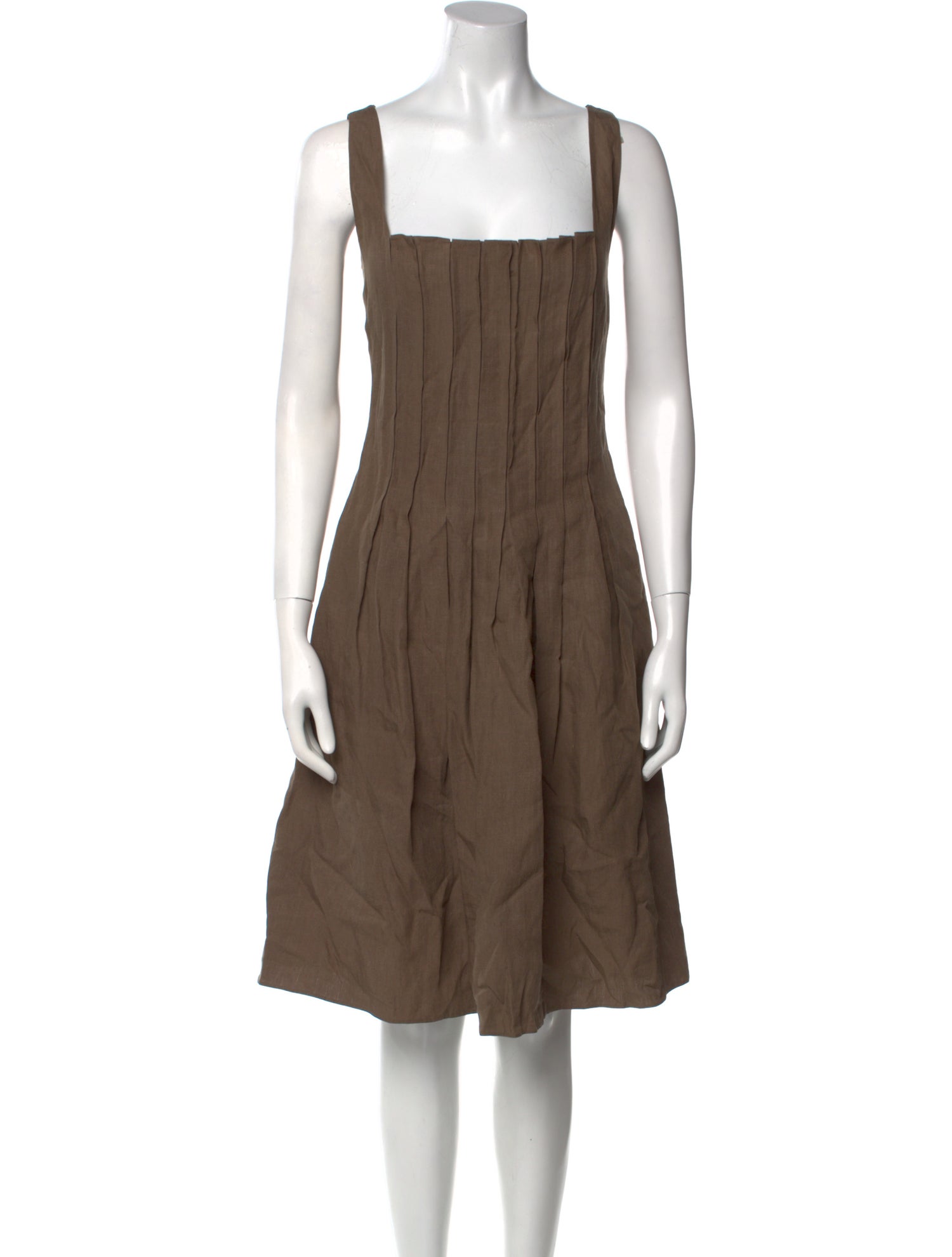 Giorgio Armani Linen Knee-Length Dress
