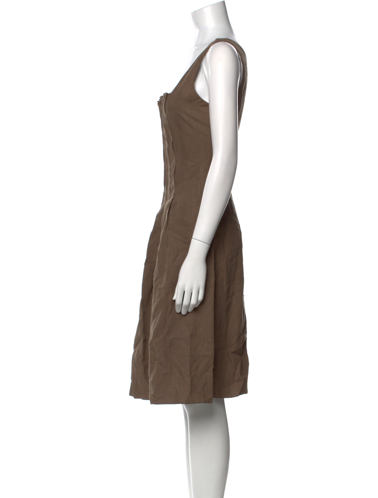 Giorgio Armani Linen Knee-Length Dress