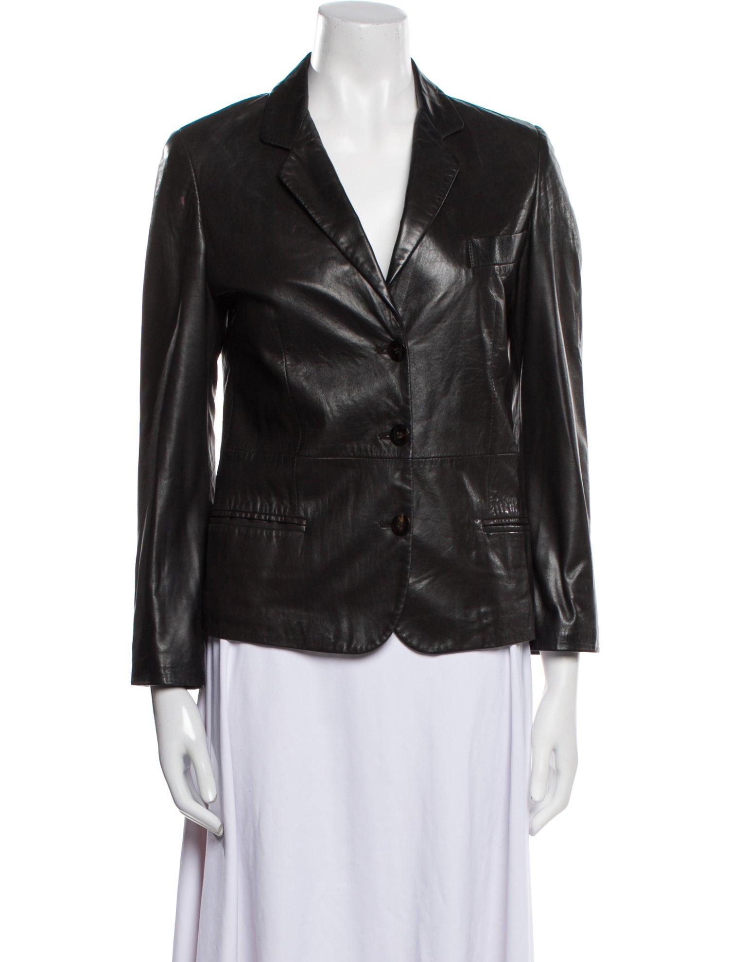 Giorgio Armani Leather Blazer