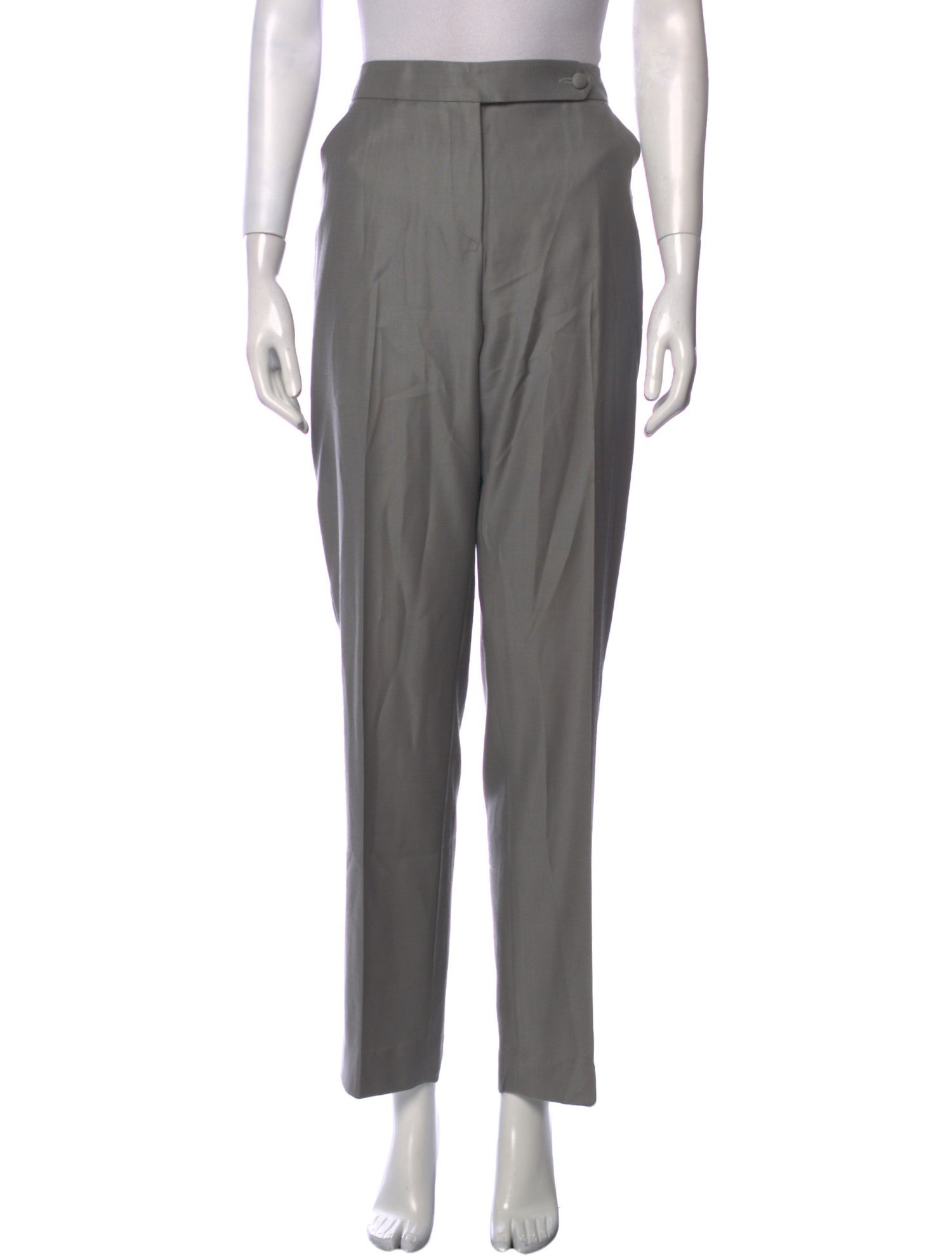 Giorgio Armani Virgin Wool Straight Leg Pants