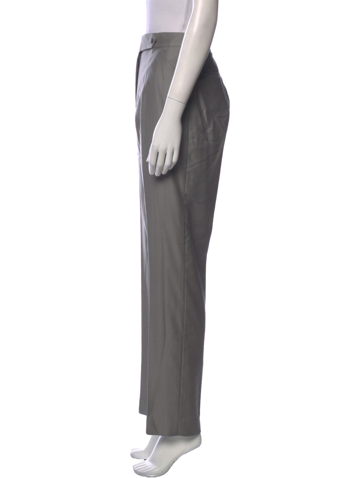 Giorgio Armani Virgin Wool Straight Leg Pants