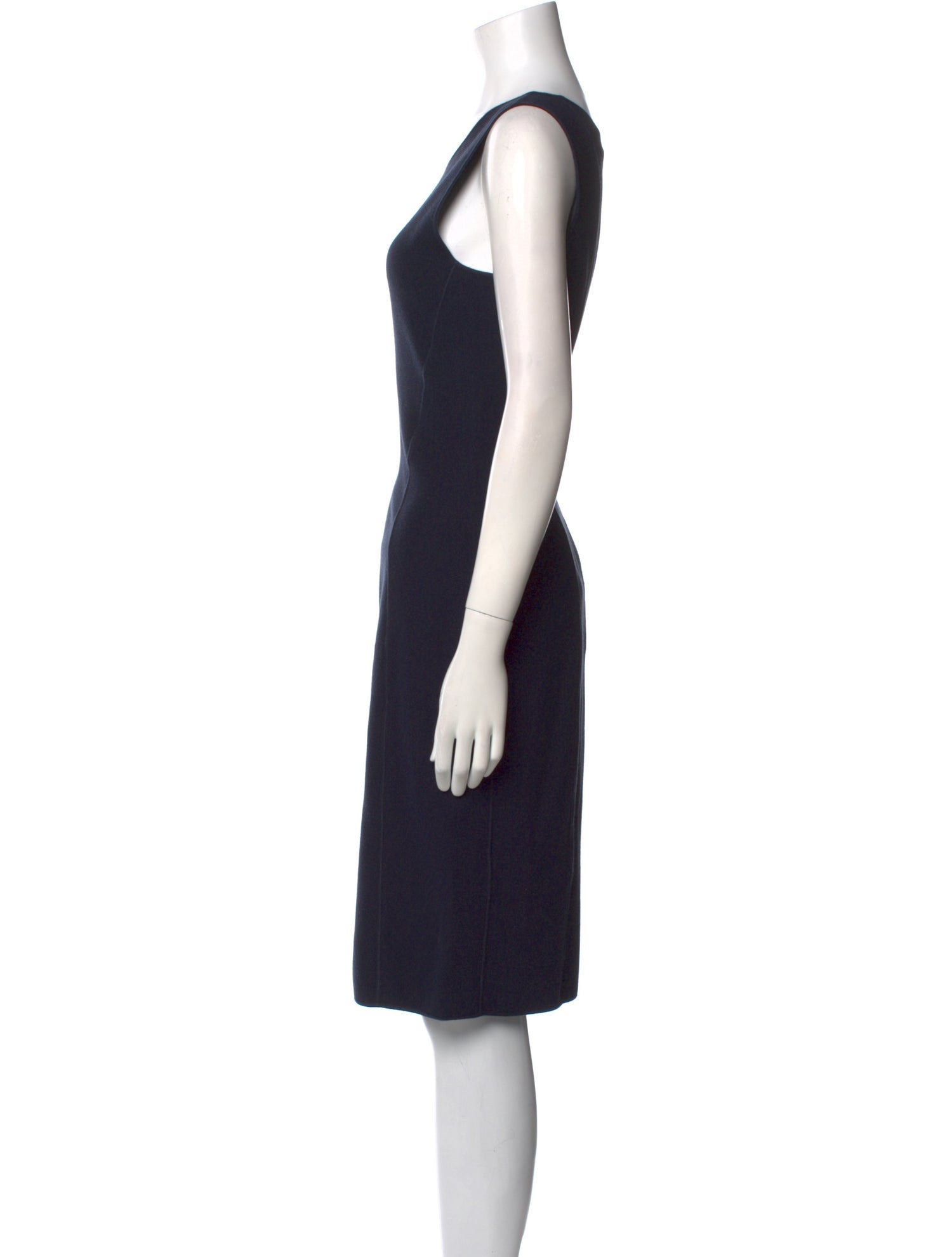 Giorgio Armani Virgin Wool Knee-Length Dress