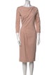 Giorgio Armani Bateau Neckline Midi Length Dress
