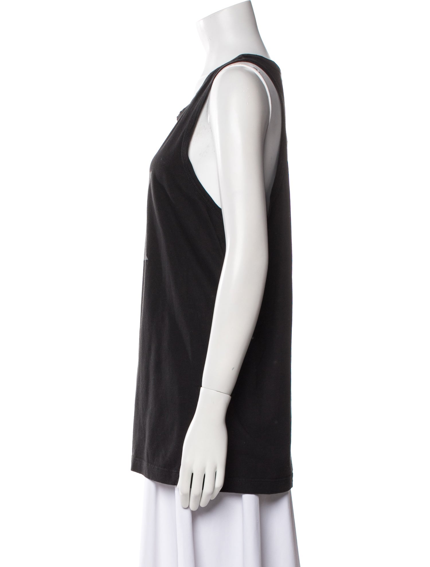 Giorgio Armani Graphic Print Scoop Neck Top