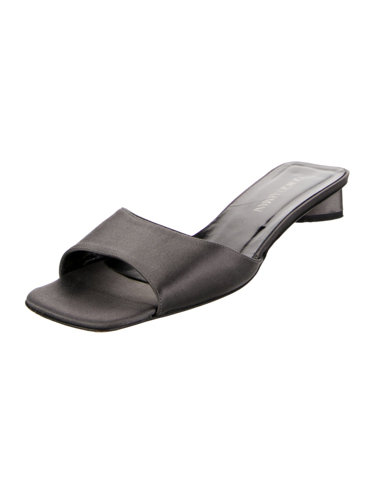 Giorgio Armani Satin Slides