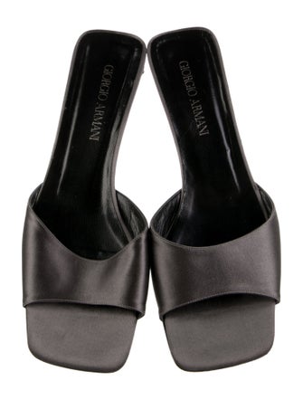 Giorgio Armani Satin Slides