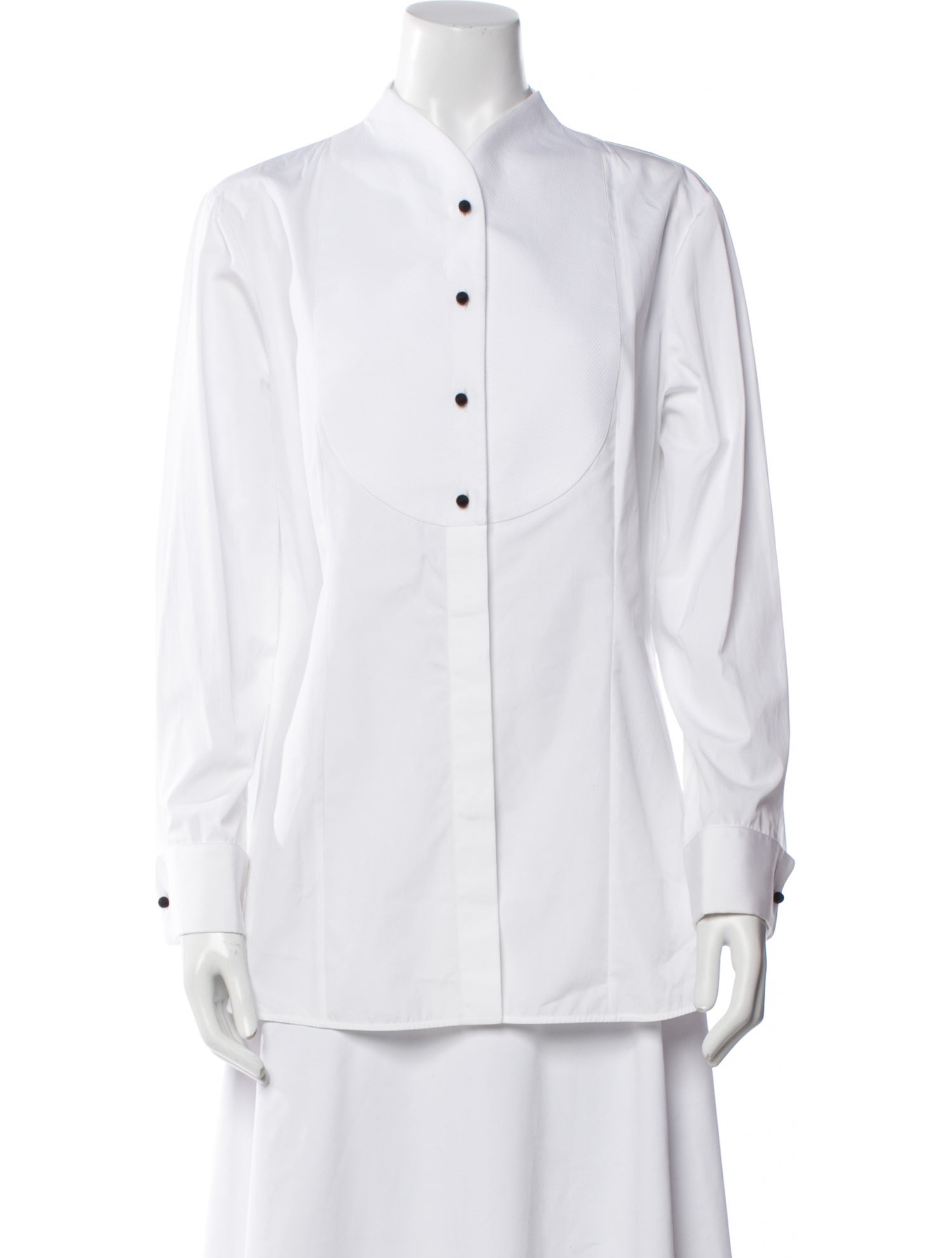 Giorgio Armani Long Sleeve Button-Up Top
