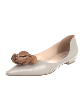 Giorgio Armani Leather Ballet Flats