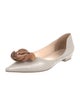 Giorgio Armani Leather Ballet Flats