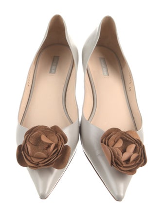 Giorgio Armani Leather Ballet Flats