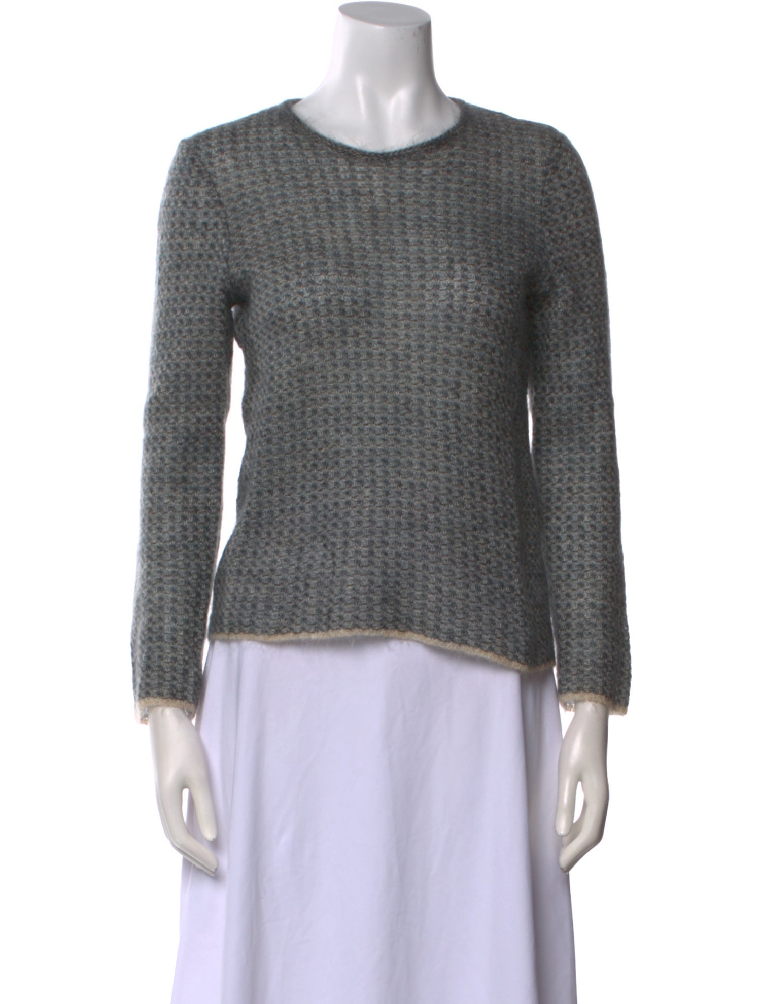 Giorgio Armani Kid Mohair Crew Neck Sweater