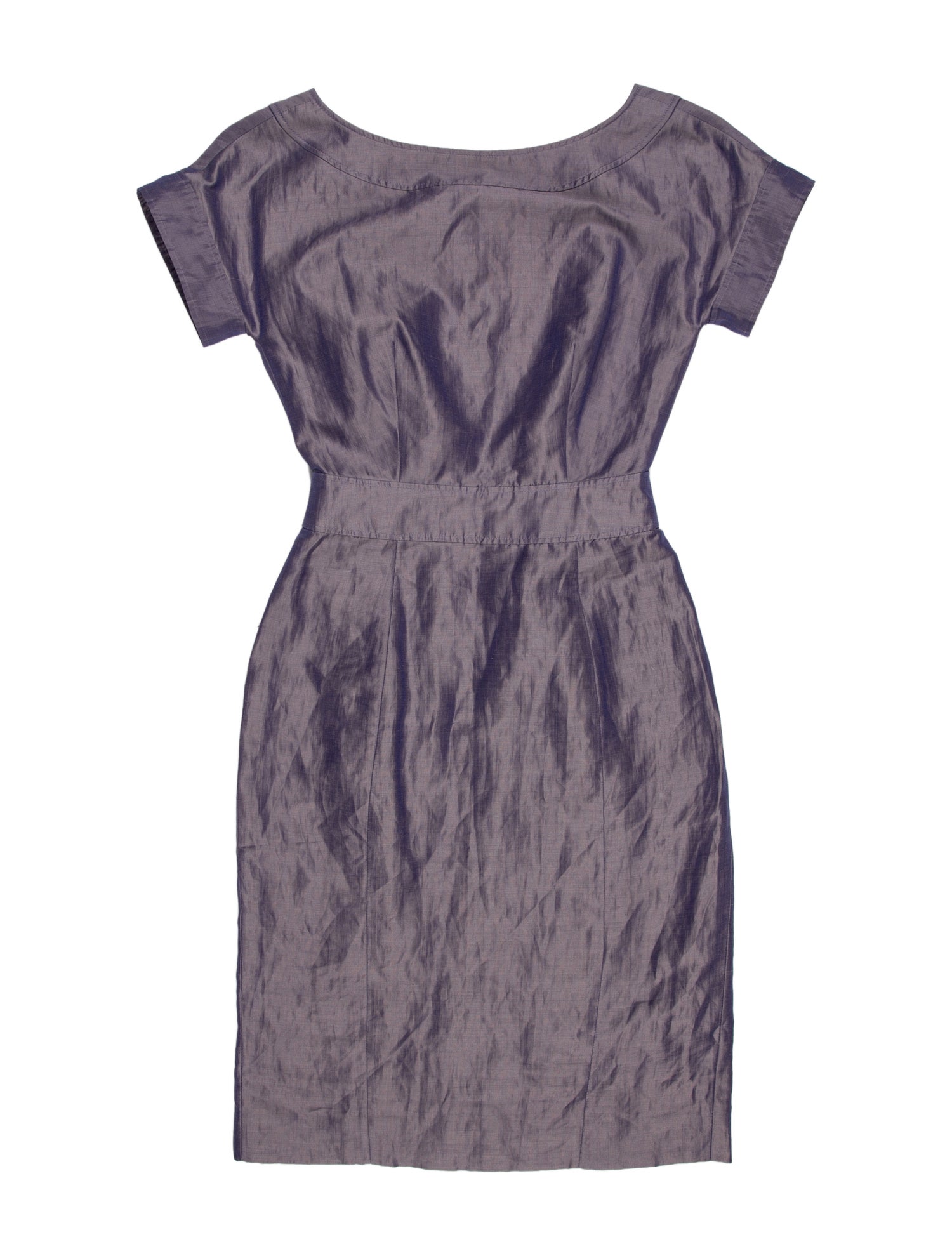 Giorgio Armani Scoop Neck Knee-Length Dress