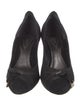 Giorgio Armani Suede Bow Accents Pumps
