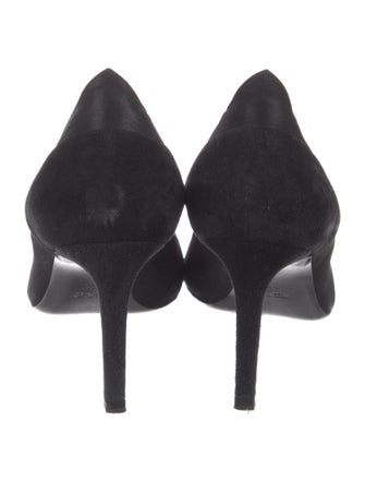 Giorgio Armani Suede Bow Accents Pumps