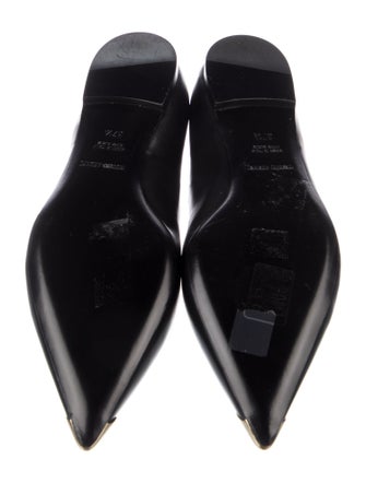 Giorgio Armani Leather Ballet Flats