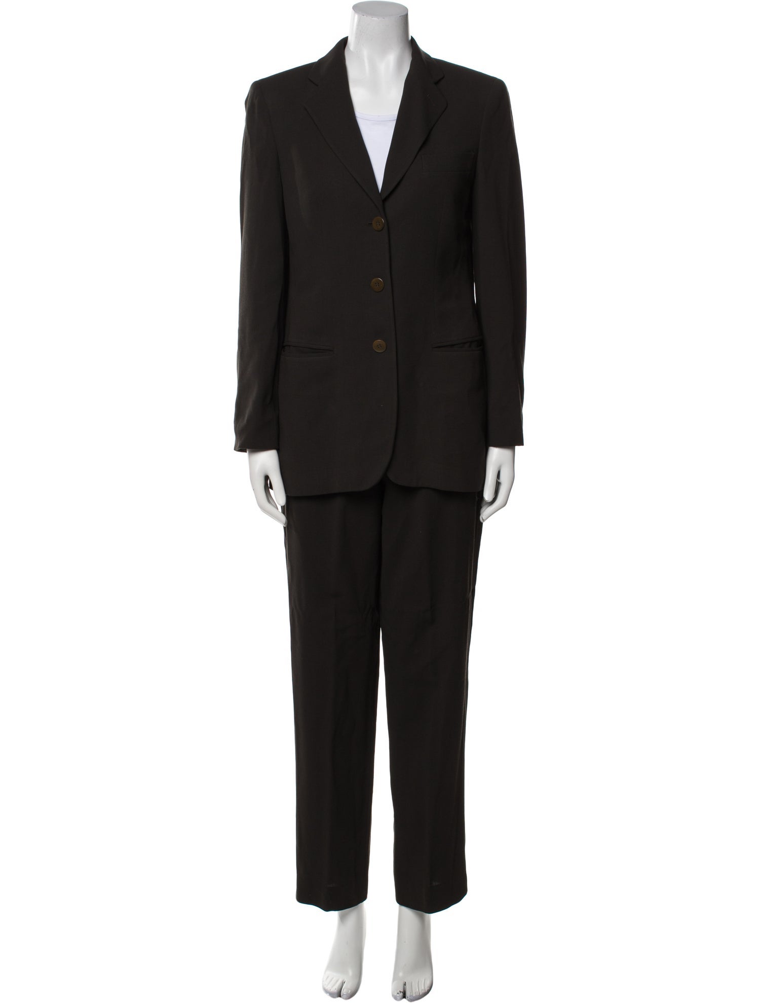 Giorgio Armani Wool Printed Pantsuit