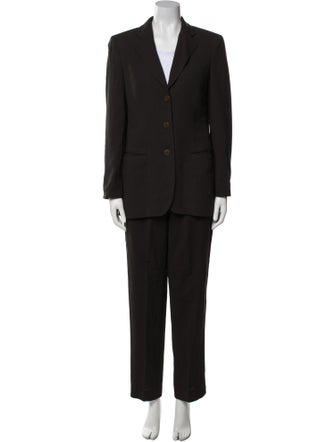 Giorgio Armani Wool Printed Pantsuit