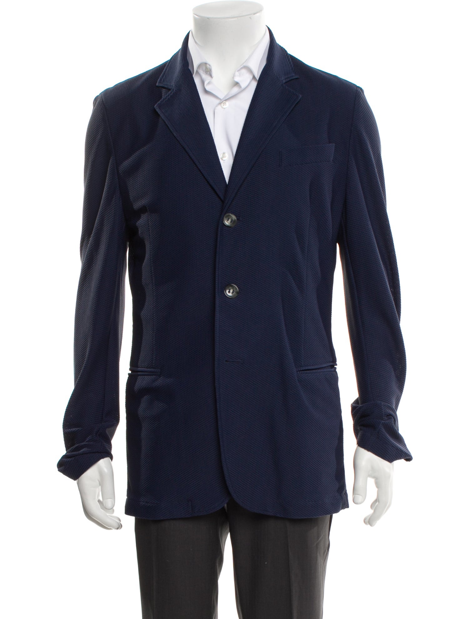 Giorgio Armani Striped Peacoat