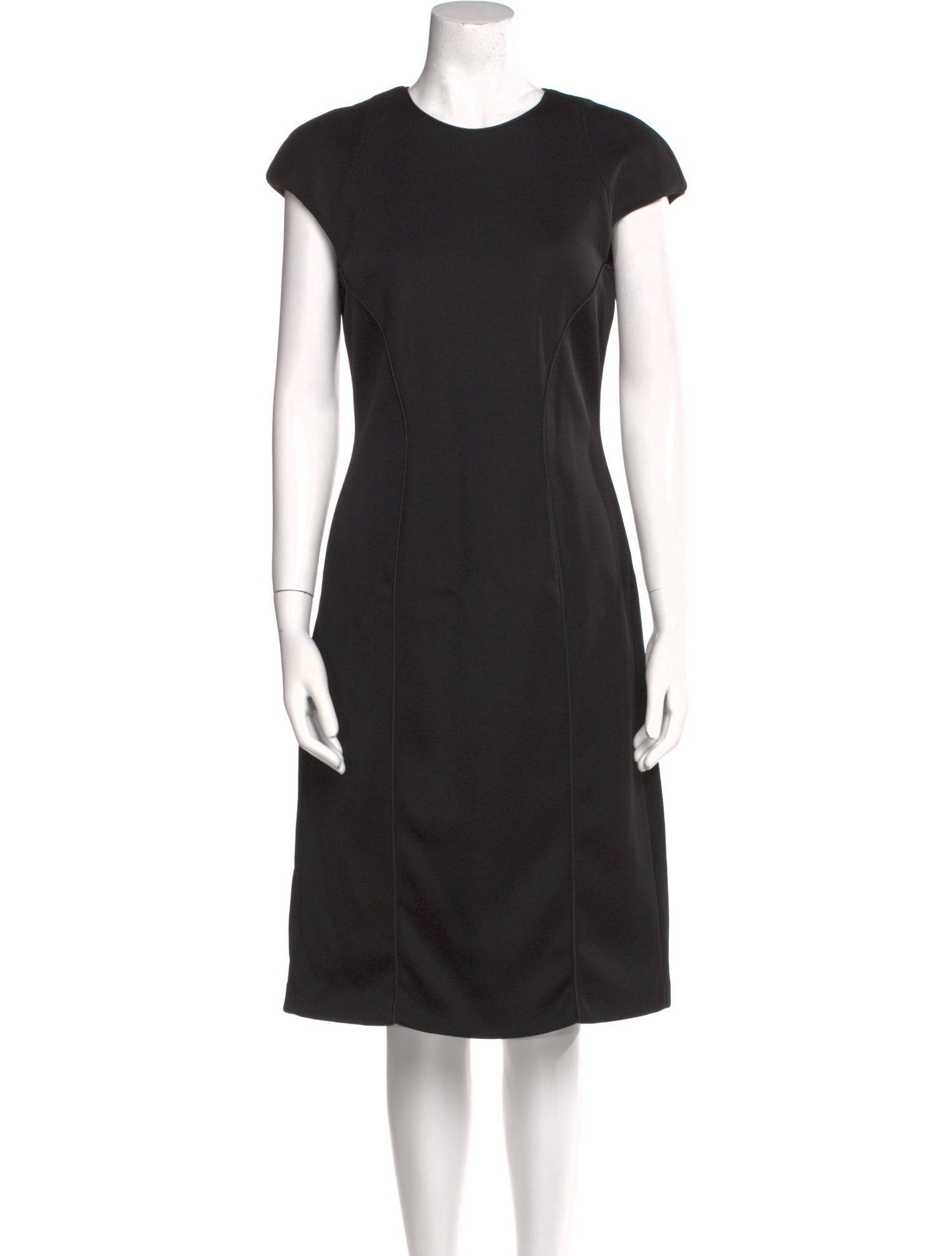 Giorgio Armani Crew Neck Midi Length Dress