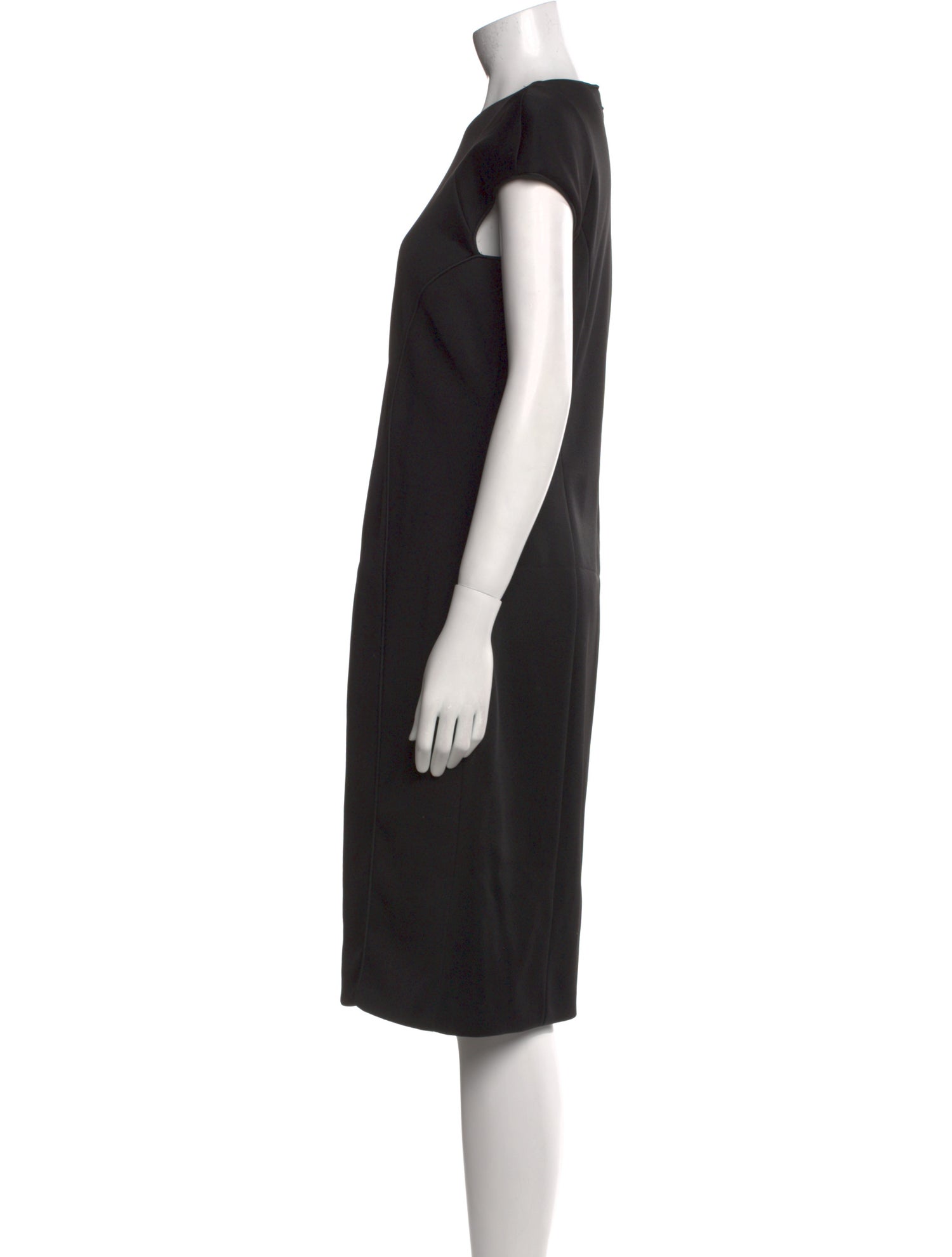 Giorgio Armani Crew Neck Midi Length Dress