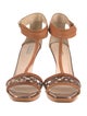 Giorgio Armani Leather T-Strap Sandals