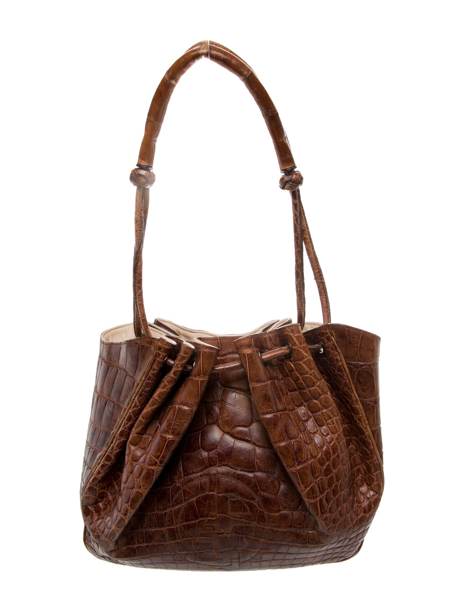 Giorgio Armani Crocodile Shoulder Bag Vintage